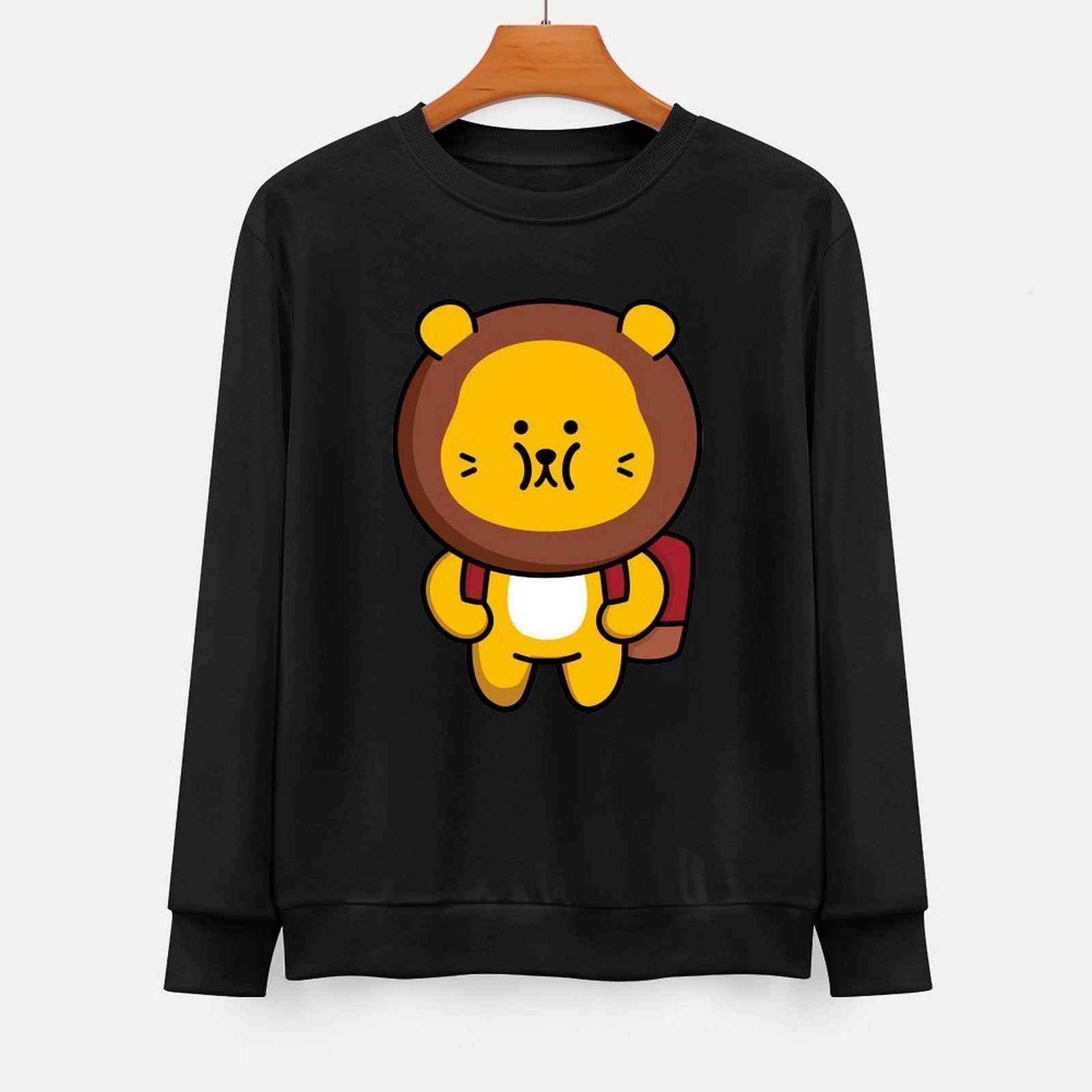 Front Patterned Long Sleeve TopComfortFit Bold